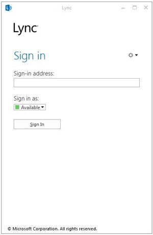 Signing in to Lync - Lync